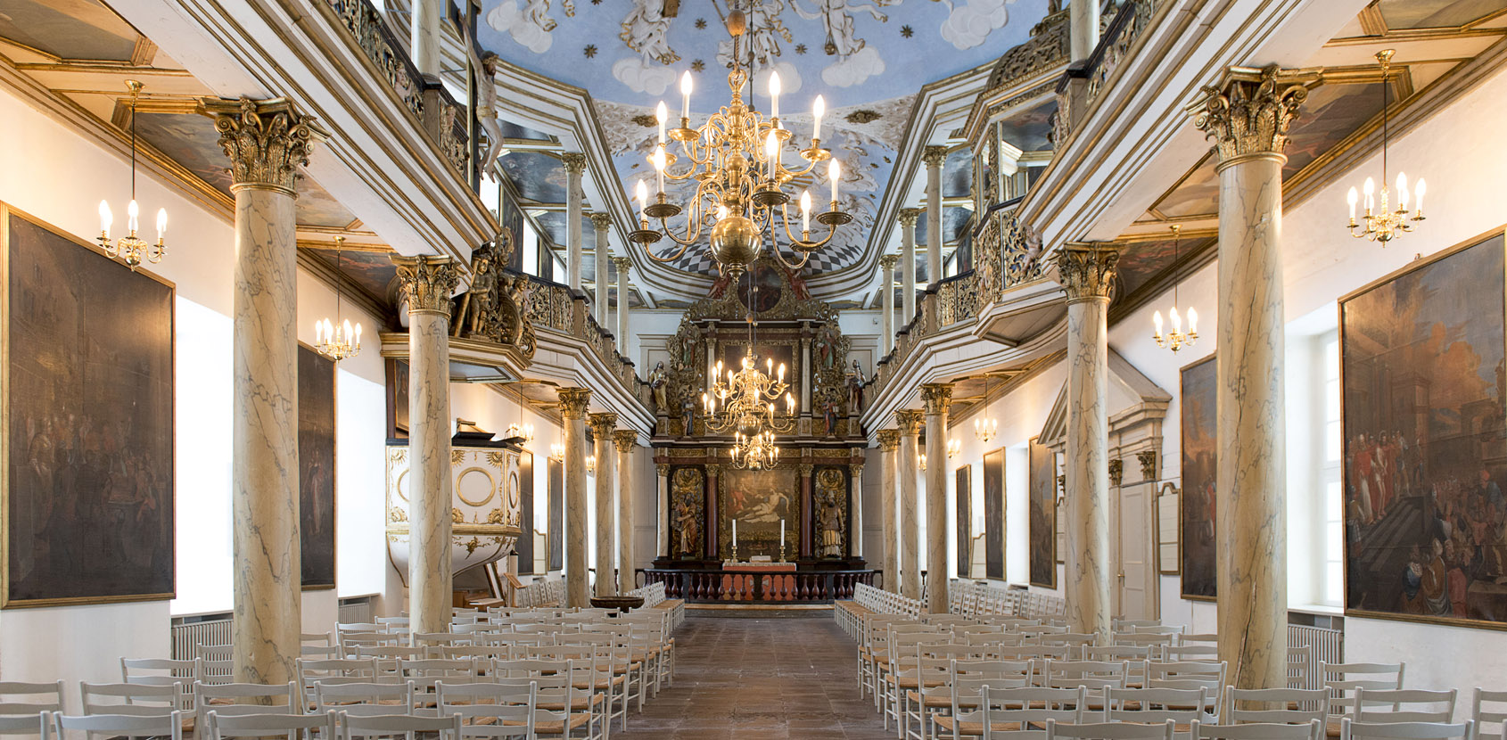 Gråsten Slotskirke. Foto: Thomas Rahbek, SLKE